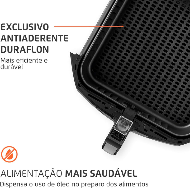 Fritadeira Sem Óleo Air Fryer 8L, Mondial Antiaderente, 1900W, - AFN-80-BI