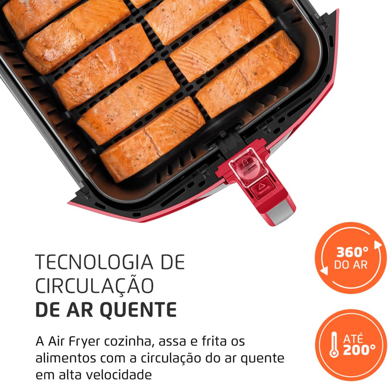 Fritadeira Sem Óleo Air Fryer 8L, Mondial Antiaderente, 1900W, - AFN-80-BI