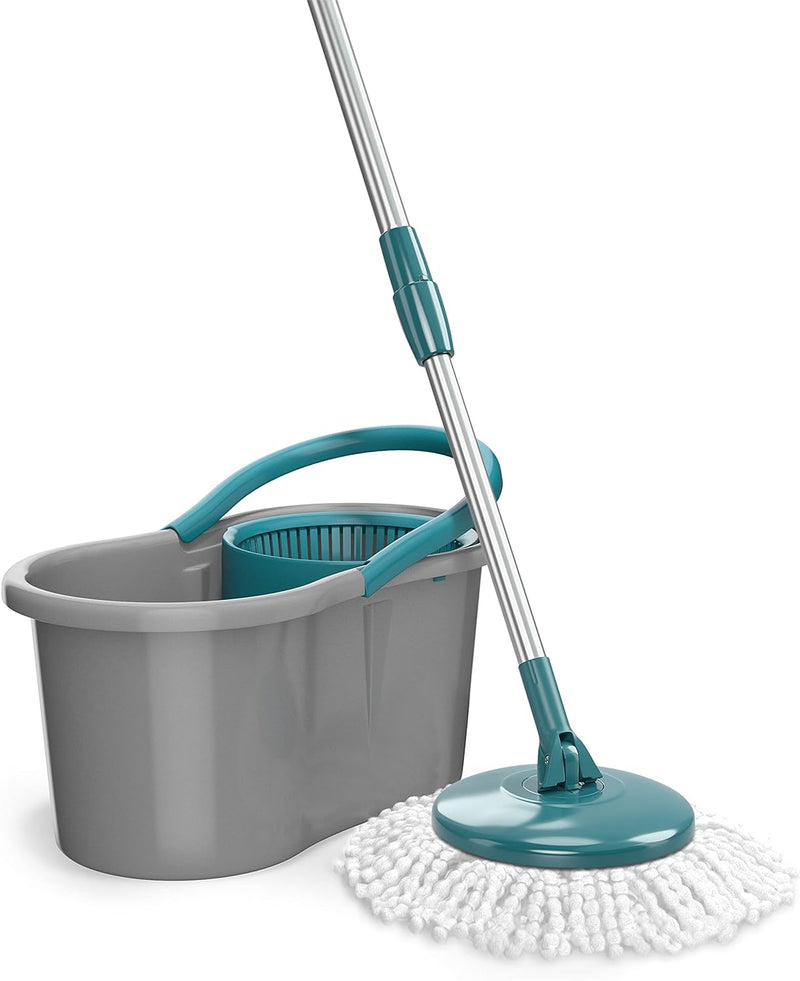 Flash Limp MOP5010 - Mop FIT Giratório, Medidas Balde - 22 cm x 39 cm x 20,5 cm, Cabo com refil - 35 cm x 35 cm x 104 cm a 128 cm