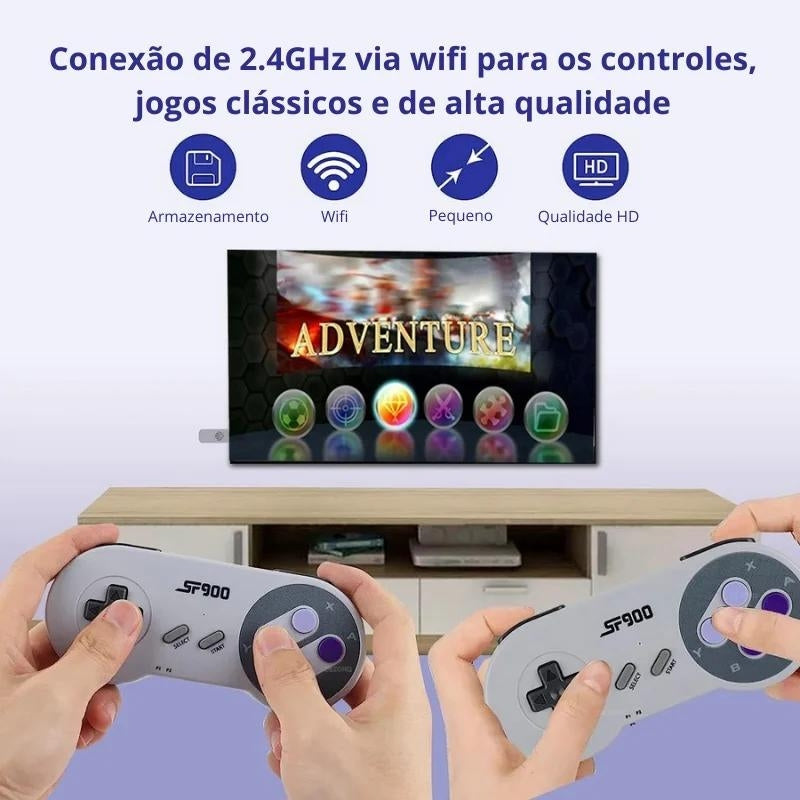 Kit Nostálgico Ultra - Super Game Retrô 5 Mil Jogos + Capinha de Celular Gamer - 🔥